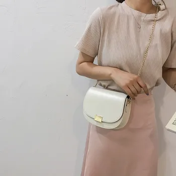 

Women Bag Chain Fashion Saddle Small Fresh Shoulder Messenger carteras mujer de hombro y bolsos torebka damska shopper