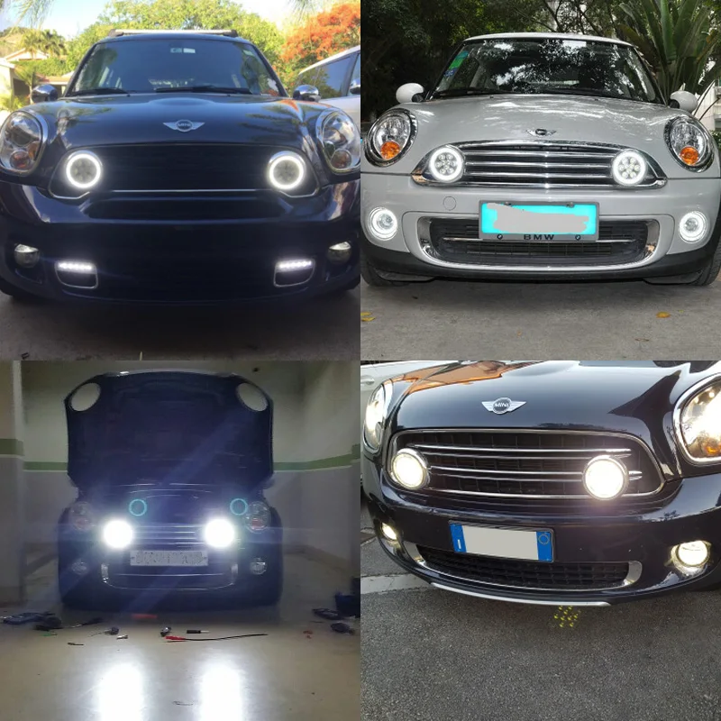 Светодиодные раллийные ходовые огни гало кольцевые дневные для Mini Cooper R55 R56 R57 R58 R60