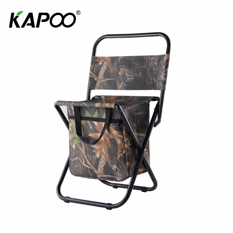

Outdoor Leisure Folding Fishing Chairs Camouflage Color Multi-function with Storage Bag Fishing Chair Waterproof Weightlight