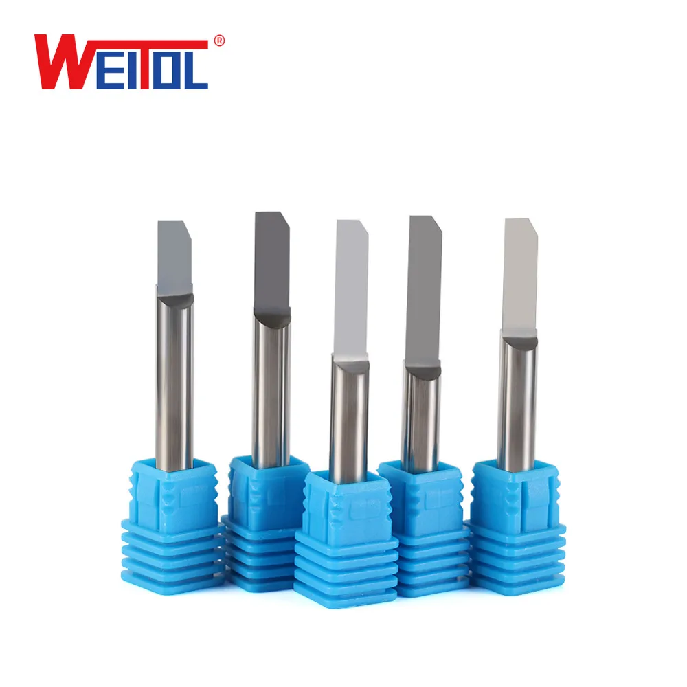 

WeiTol 10pcs N4mm Half Straight Bit Milling Cutter Router Bit for PVC