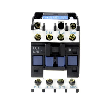 

ELECALL CJX2-2510/ (LC1-D) AC 25A Motor Magnetic Contactor 3 phase 3P 3 Pole 1NO 220V 380V Coil Volt CJX2 Contacts Relay