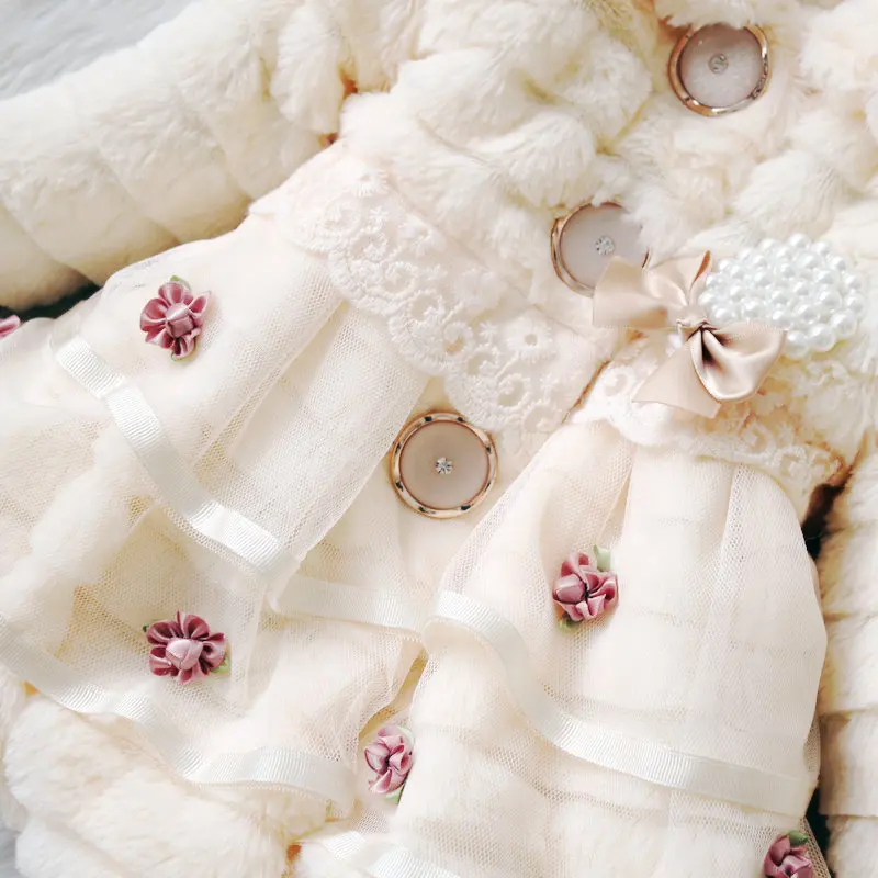 rendas flor outono inverno vestir roupas bebê