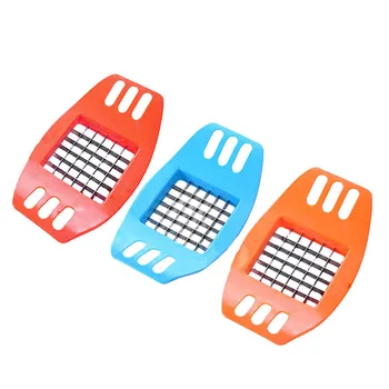 

100pcs French Fry Cutter Peeler Potato Chip Finger Vegetable Slicer PVC Stainless Steel Cooking Gadgets Corer Kitchen Tool