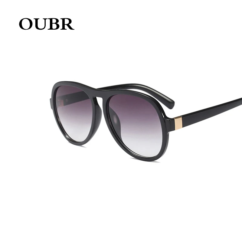 OUBR Ретро женские Солнцезащитные очки брендовые дизайнерские черные