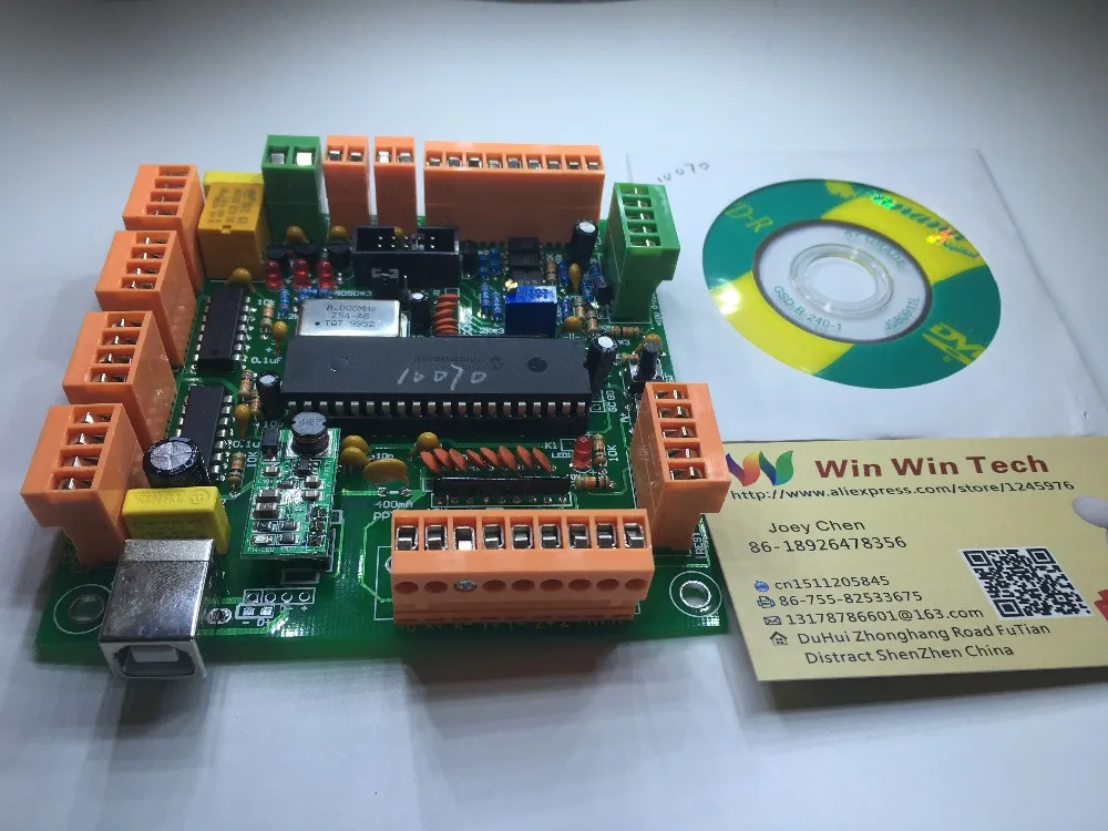 

4 Axis USB Interface Board CNCUSB MK1 USBCNC 2.1 Substitute MACH3