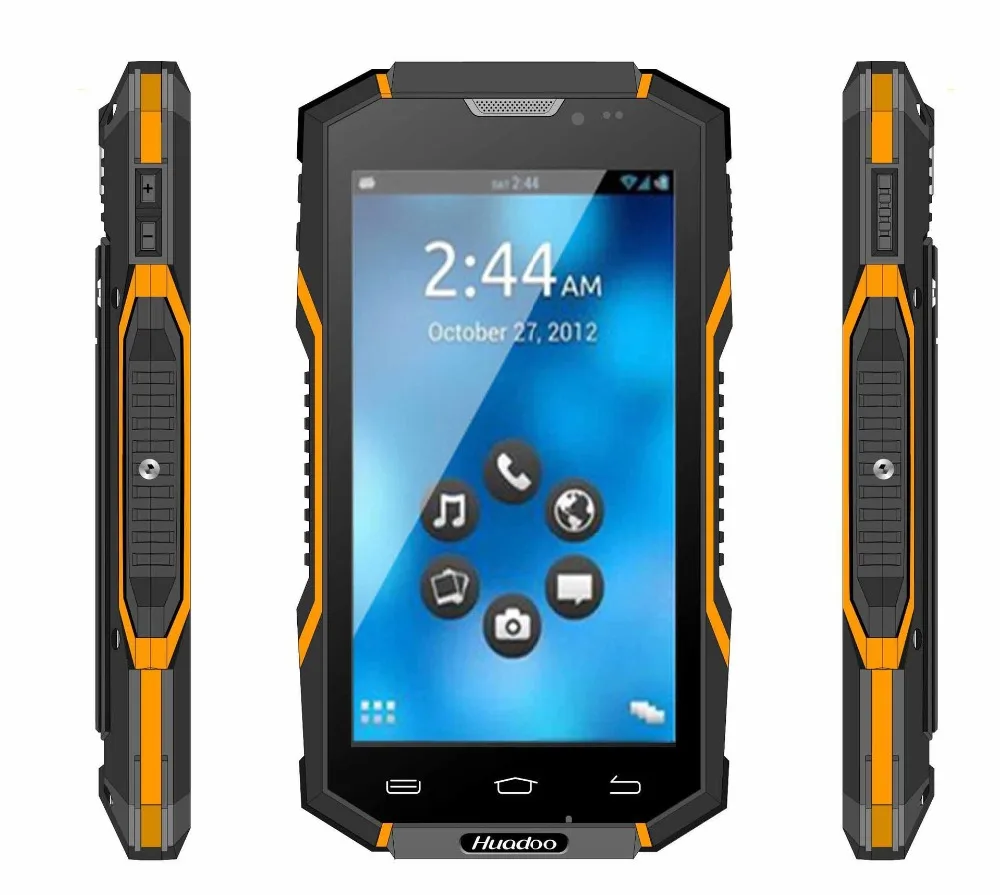 Оригинал huadoo v4 mtk6582 quad core ip68 прочный водонепроницаемый мобильный телефон android 4.4 5.0
