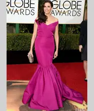 73rd Golden Globe Award 2016 MichaelaWatkins Roter Teppich-berühmtheit Kleider Rose Red Mermaid Abendkleider Frauen Abendkleider