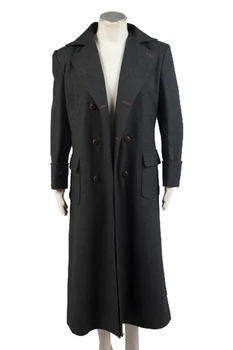 

Sherlock Holmes Cosplay Costume Long Trench Wool Overcoat Adult Men Winter Coat Holmes Costume Custom Made
