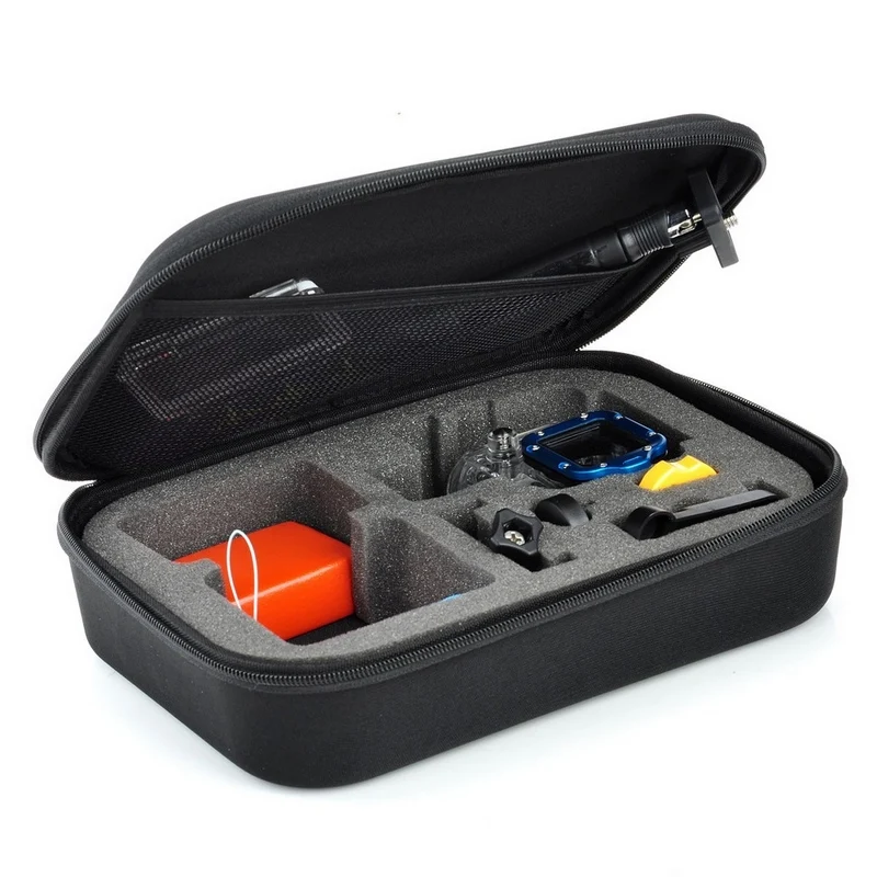 

Black for Gopro Case Waterproof Protective EVA Bag Storage Box For Go Pro Hero 5 4 3 3+ 2 1 SJCAM SJ4000 SJ5000 SJ6000