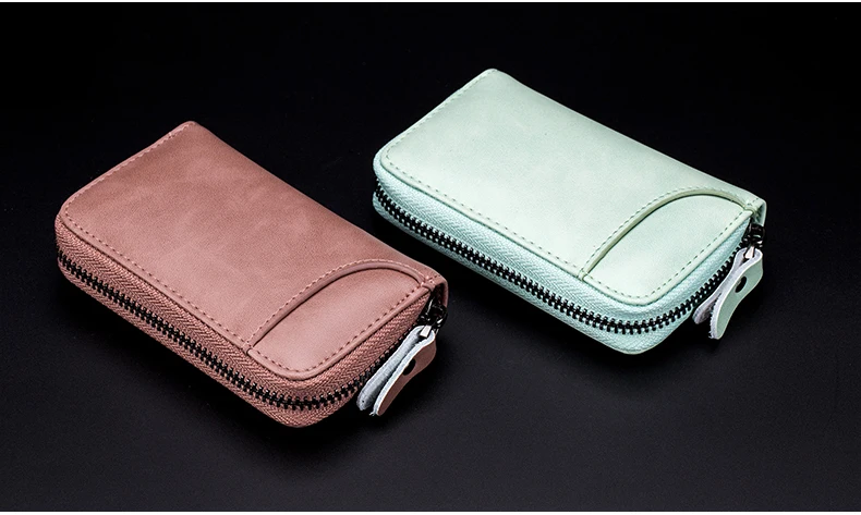 Lomelobo Split Leather Unisex Key Wallets Women KeyRing keychain Coin Purse Men Card Holder Organizer Multifunction Car Key Case HCL940 Details (12)