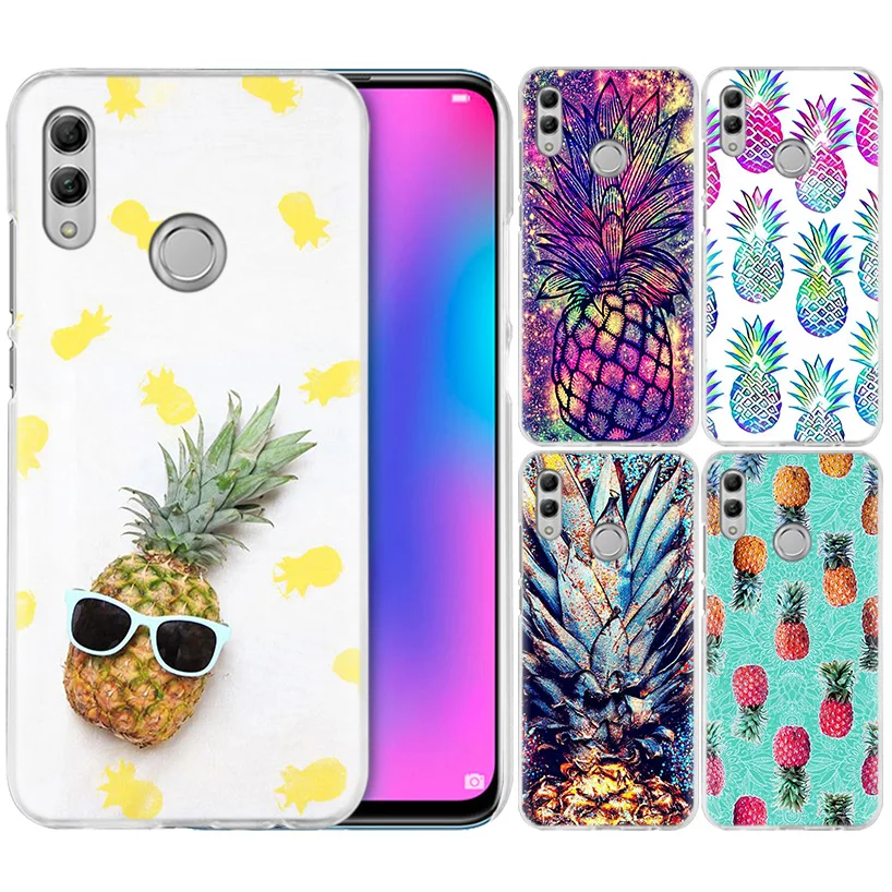 

Pink Pineapple Case for Huawei Honor 8X Y9 9 10 Lite Play 7C 8C 8S 8A 7S 7A Pro V20 20i Y6 Y7 Y5 2019 Hard PC Phone Cover Coque