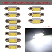 10 шт. 39 мм 3 Вт светодиодный Авто/автомобиль/внедорожник/автомобиль высокой мощности внутренняя карта/Купол крыши гирлянда огни лампы Супер яркий белый