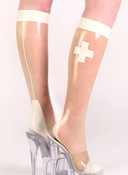 

Free shipping ~ Women nurse calf latex stockings