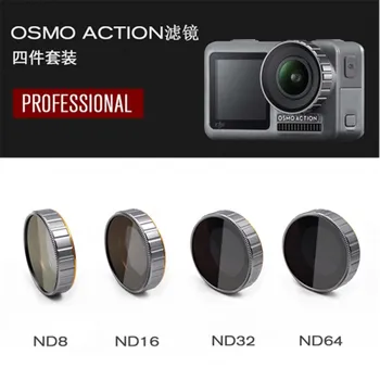 

Optional DJI OSMO ACTION Accessories Camera Lens Adjustable/Diving Filter Sets ND8+ND16+ND32+ND64 FILTER