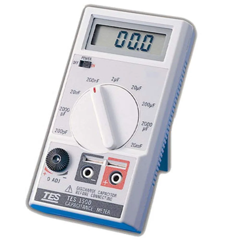 TES TES 1500 Portable Digital Capacitance Meter 20mF 20000uF TES1500in