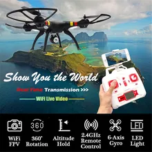 Syma X8W RC Quadcopter 2.4G 6-Axis Gyro FPV Video Drone with 0.3MP Camera Aeromodelo Rc Plane Children Gift Black White
