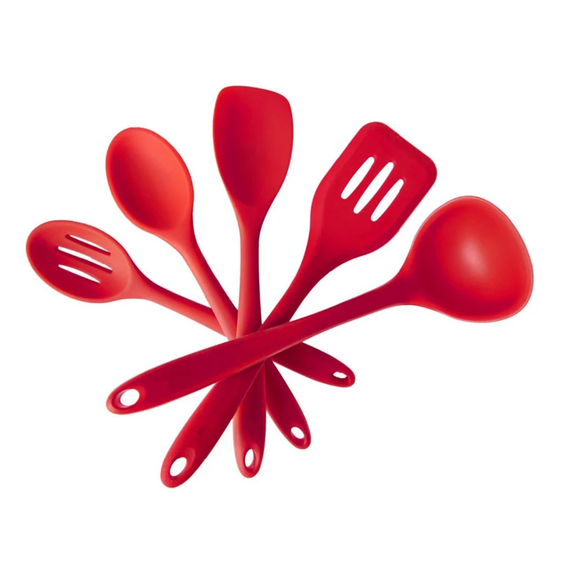Kitchen Silicone Non-stick Cooking Spoon Spatula Ladle Egg Beaters Utensils Dinnerware Set Cooking Tools Accessories Supplies Kitchen Silicone Non-stick Cooking Spoon Spatula Ladle Egg Beaters Utensils Dinnerware Set Cooking Tools Accessories Supplies