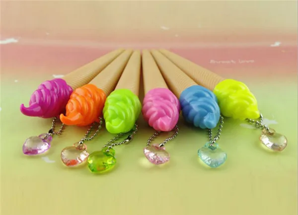 

500 pcs Valentine's day gifts gel pen/Ice cream pen shape/pens for writing