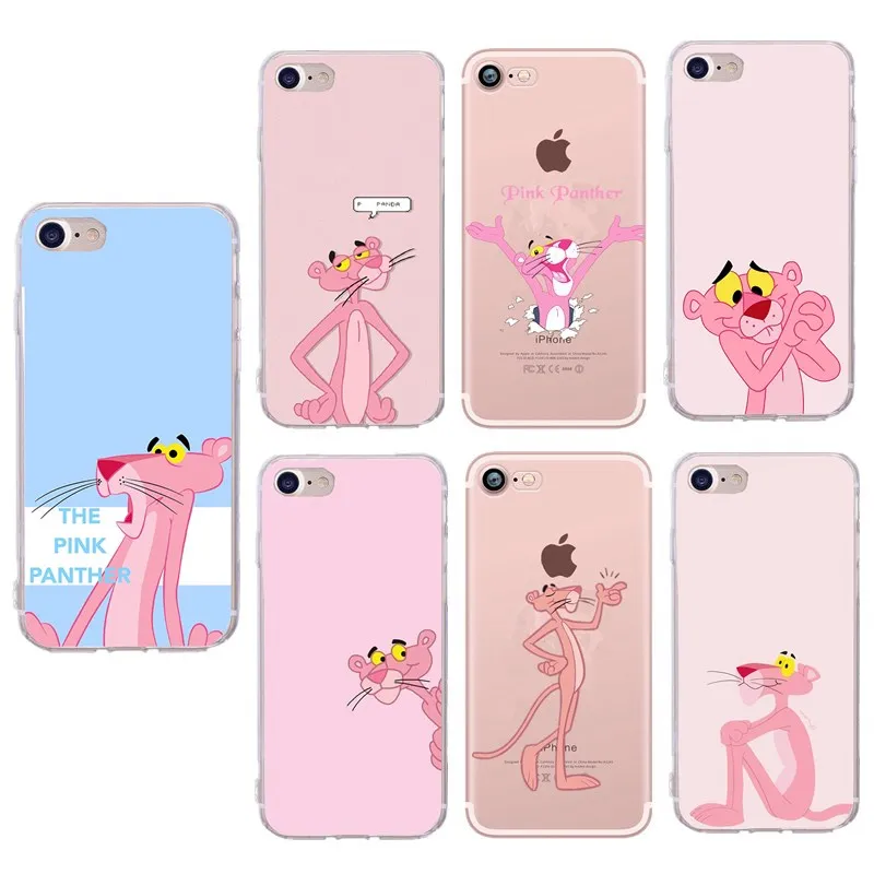 Cute Pink Cover For iphone 8 Case Silicon Mobile Phone iPhone X 10 6S 5 5S SE Plus 7 Coque |