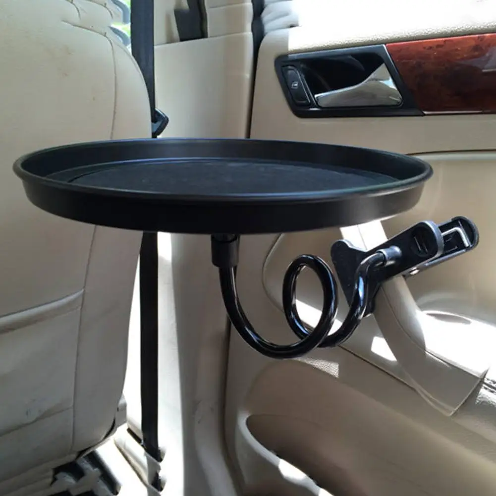 ABS Plastic Round Car Multifunction Tray Drink Holder//Dining Table Lock in Place