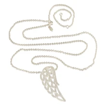 Suitable With Unique Charms 100% Sterling Silver 925 Necklaces With Angel Wing Attraction Pendant For Girls DIY Jewellery Wholesale