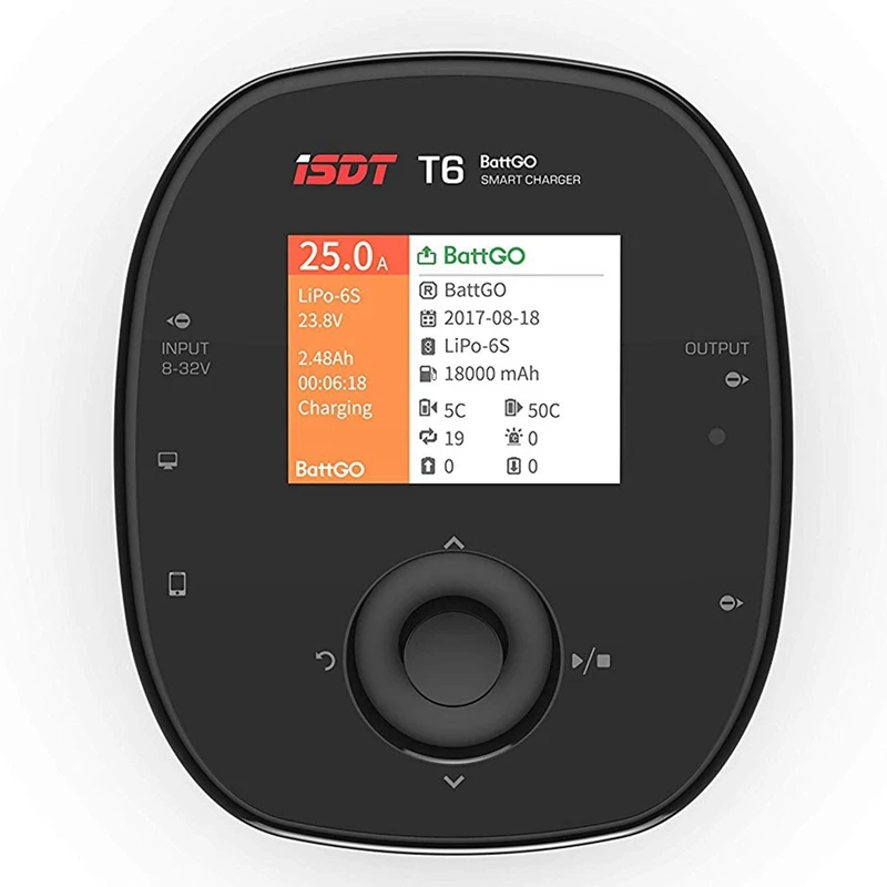  Isdt T6 Battgo Lipo Battery Charger/DischargerBalance Charger Discharger 35A 780W Dc 2-6S Lcd Displ - 33059715081