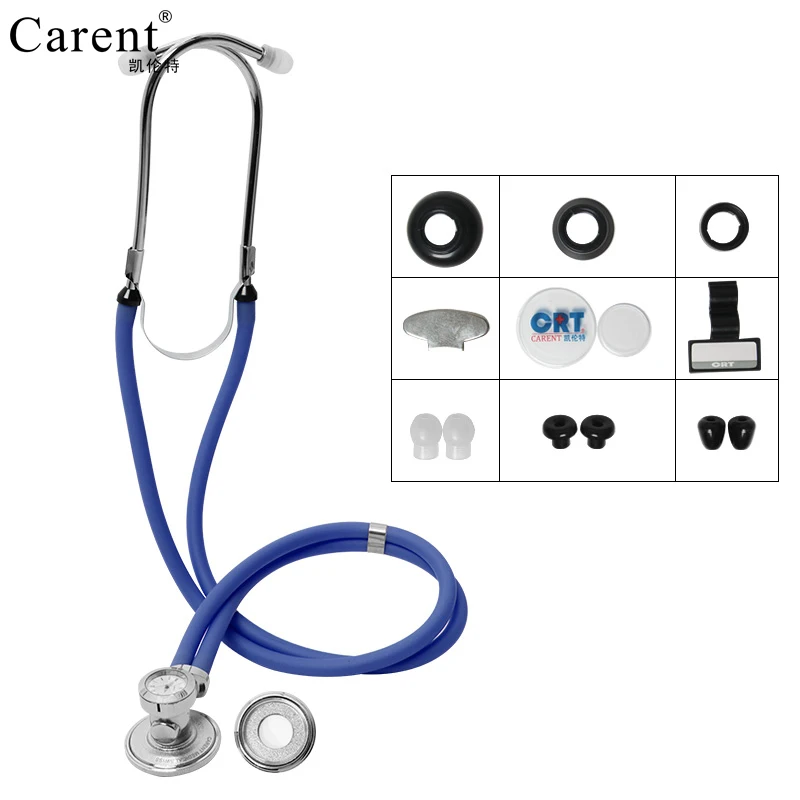 Carent многофункциональный стетоскоп часы медицинский профессиональный стетоскоп-колокольчик головка звуковой аварийный медицинский техник - Цвет: navy blue