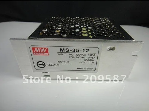 

12V DC 3A 35W Regulated Switching Power Supply