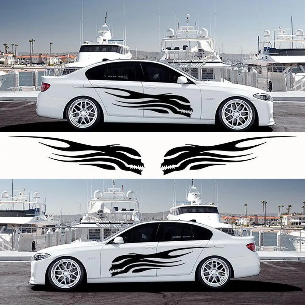 

Fashion Reflective Car Sticker Auto Waterproof Decal Car Stickers And Decals For Car Left Right Side Car Accessories