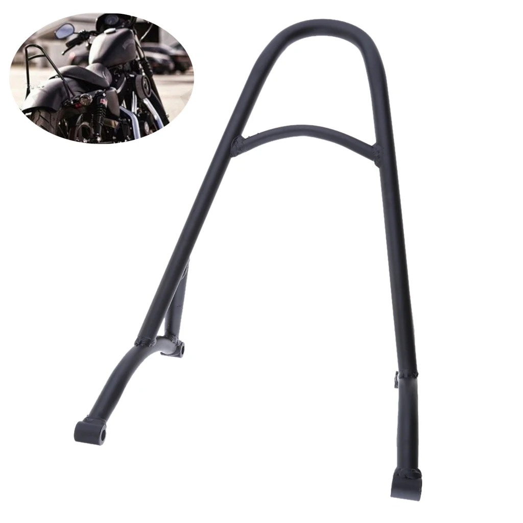 Motorcycle Parts Short Sissy Bar Passenger Backrest Back Rest For All 2004-2016 Harley Sportster 883 1200 XL 45x29x19.6 CM Black
