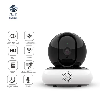 Wireless WIFI Mini DV DVR IP P2P Cam HD 1080P H.264 Video IR Night Vision Kid Monitor 360 Rotation Degree Child Camera