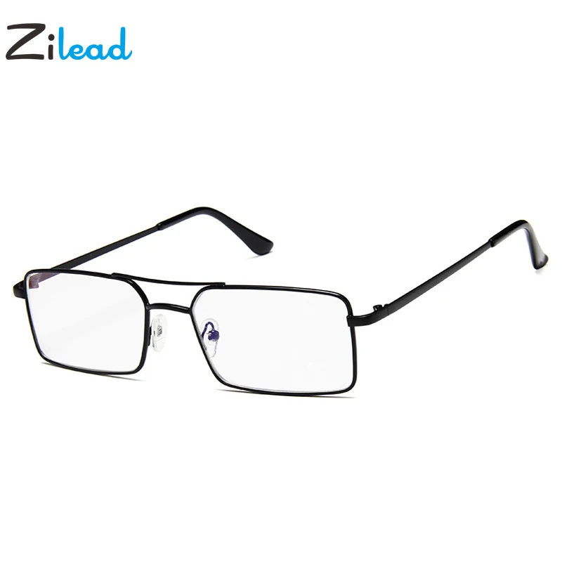 

Zilead Retro Rectangle Glasses Frame Metal Double Beam Optical Spectacle Eyeglasses For Women&Men Plano Des Lunettes Unisex