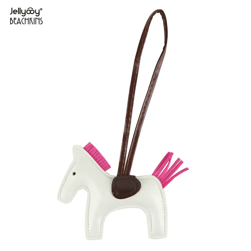 Jellyooy пляжная Новинка Мода PU кожа Родео кисточки Сумка талисманы 20 цветов в форме лошади сумка орнамент для украшения сумочки