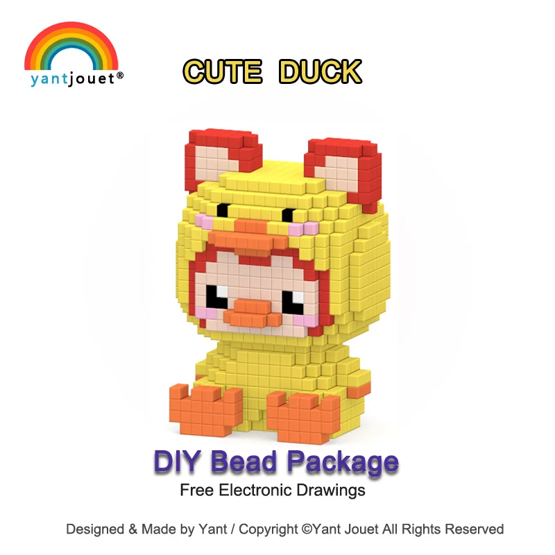 

Yant Jouet DIY Beads Package Cute Duck Model Handmade Lovely Toy Hama Beads Perler Beads High Quality Puzzles