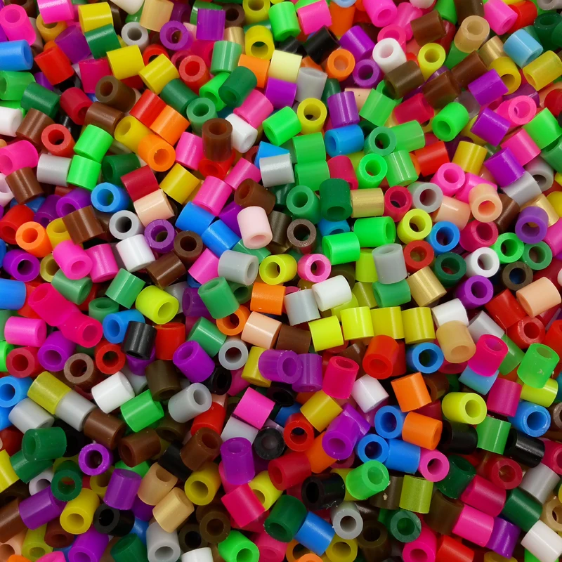 

New 1000Pcs/lot Plastic Handmade Bead With Holes DIY Accessory Gift Party Supplies 5mm Bracelet Necklace Decoration 27 Colors