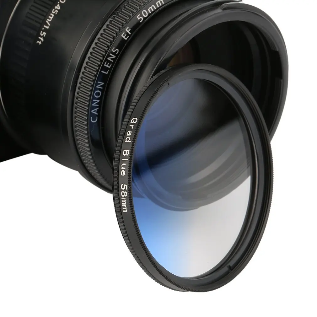 Универсальные 58 мм Фильтры Circo круглые зеркальные линзы градиентные УФ для DSLR камеры зеркальные портативные прочные