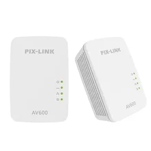 Pix-Link AV600 сетевой адаптер Ethernet Homeplug-Plug& Play энергосберегающий адаптер Nano power line(LV-PL01A) 1 пара