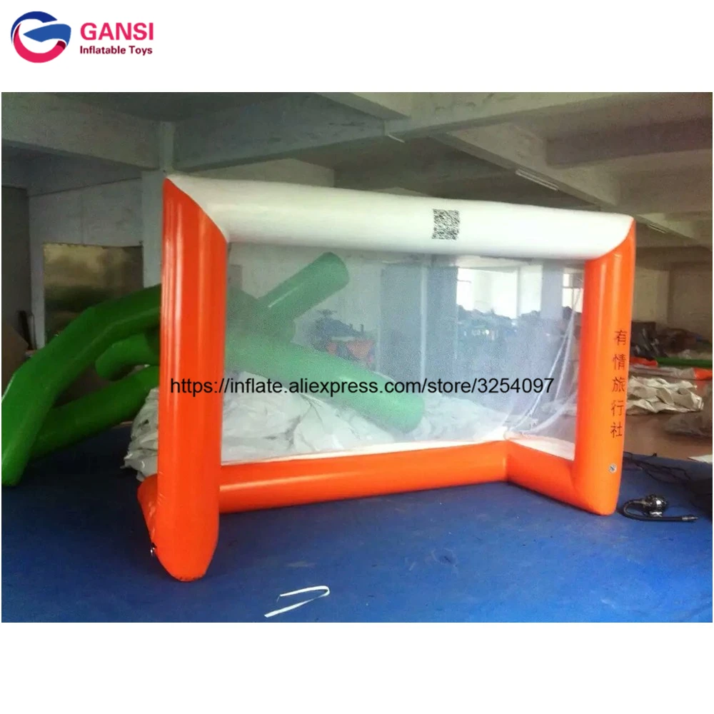 Beach Football Shoot Game Inflatable Water Soccer Field For Sale 2.2Ml Customized Logo Inflatable Football Goal For Kid, Adult