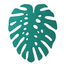 Скандинавский войлочный коврик в форме листа, Противоскользящий коврик для помещений, креативный Коврик для пола, аксессуары для украшения спальни