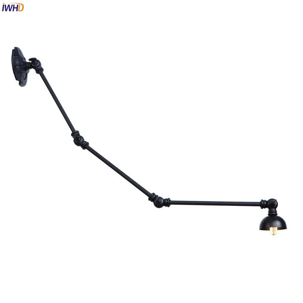 Günstige IWHD 3 Lange Arm LED Wand Leuchten Einstellbar Schaukel Loft Industrie Vintage Wand Leuchte Leuchte Retro Treppen Licht