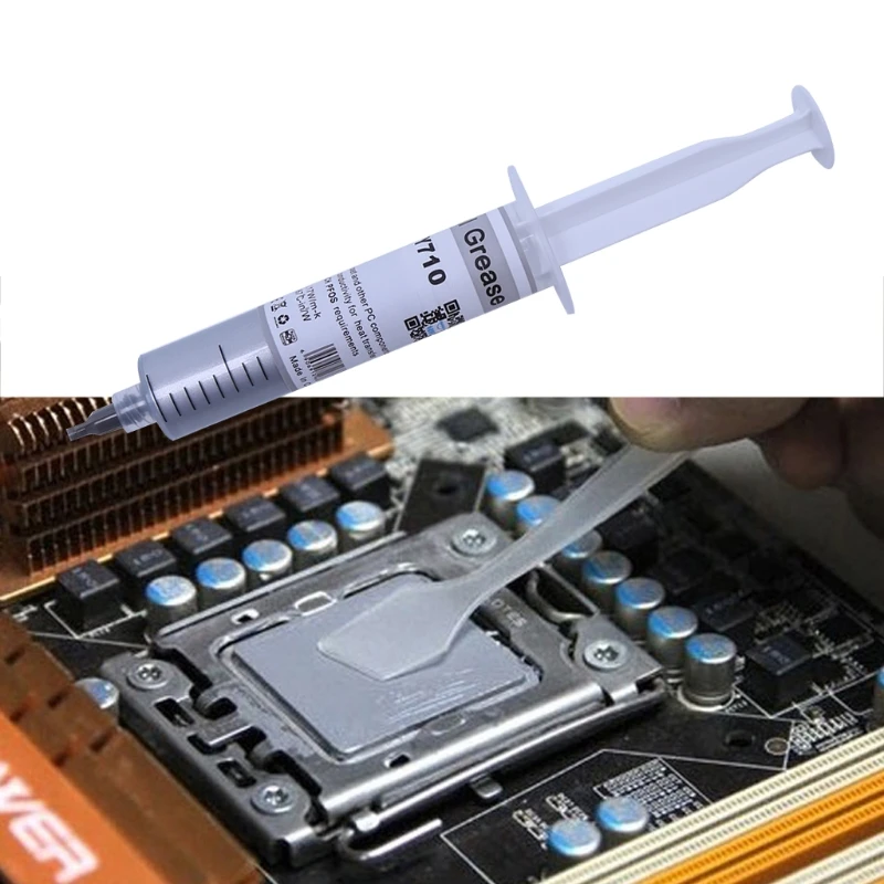 Термальная смазка для чипсета CPU серебряная 30 г охлаждающая смесь силиконовая