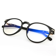 Ретро женские очки Круглый TR титановый Каучук Синий светильник блокирующие очки Оптические очки компьютерные очки без чехол 1377