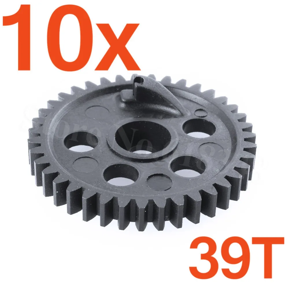 10pcs RC HSP 02041 Spur Diff Main Gear 39T Teeth For 1/10 Nitro On Road Car 94102 94122 SONIC XSTR POWER Redcat Lightning STR