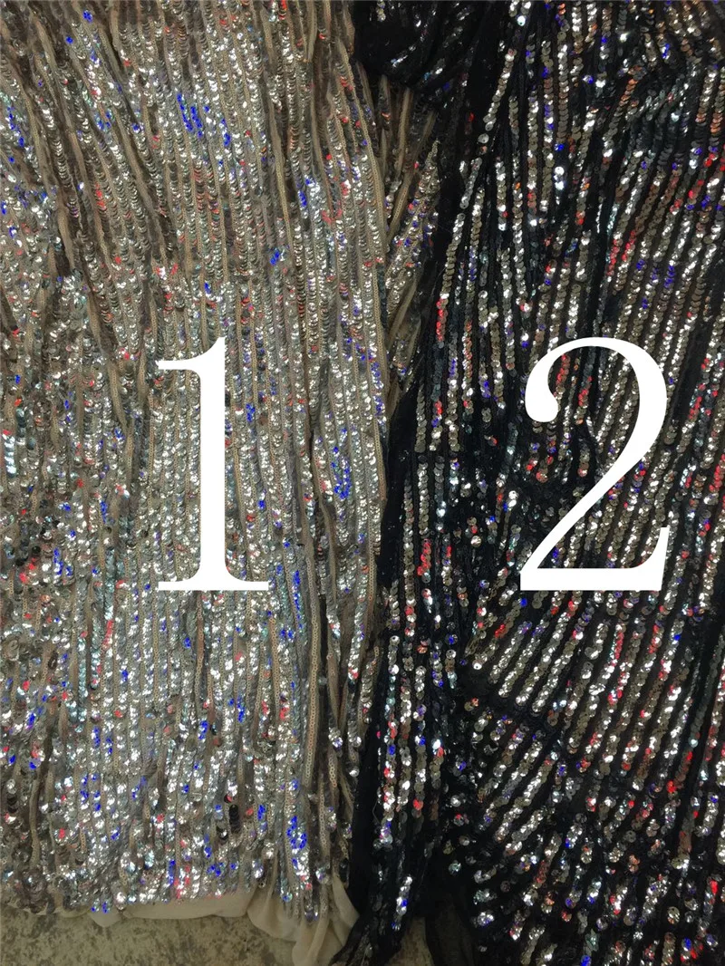 

stock 5 yards zp001# 2 color shell pattern sequin best quality stripe net mesh dress lace for bridal wedding dress/sawing