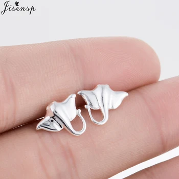 

Jisensp Earrings Fashion Elegant Fish Earrings for Girls Vintage Ocean Sting Ray Jewelry Piercing Stud Earring Mother's Day Gift