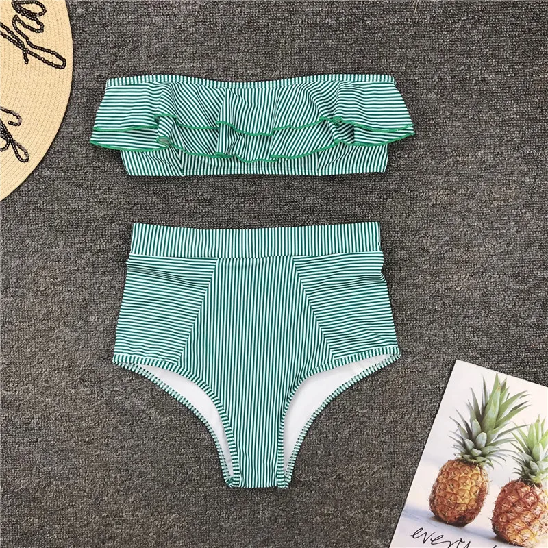 vintage maiô sem alças bandeau banho feminino