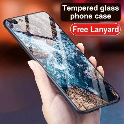 Чехол из закаленного стекла для Oppo R9S Plus Capa Case Мягкий силиконовый чехол жесткий чехол для Oppo R 9 S Plus R9SPlus Чехлы Coque shell - Цвет: A5
