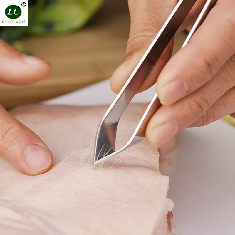 

Kitchen Tools Pig Hair Clip Stainless Steel Fishbone Clamp Fish Bone Clamp Household Kitchen Utensils Hair Plucking Tweezers