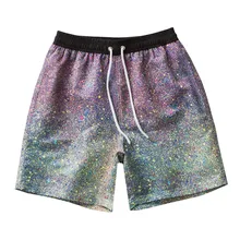 Новые мужские Разноцветные шорты летние пляжные шорты мужские быстросохнущие Повседневные Удобные мужские шорты с эластичной резинкой на талии Ja30