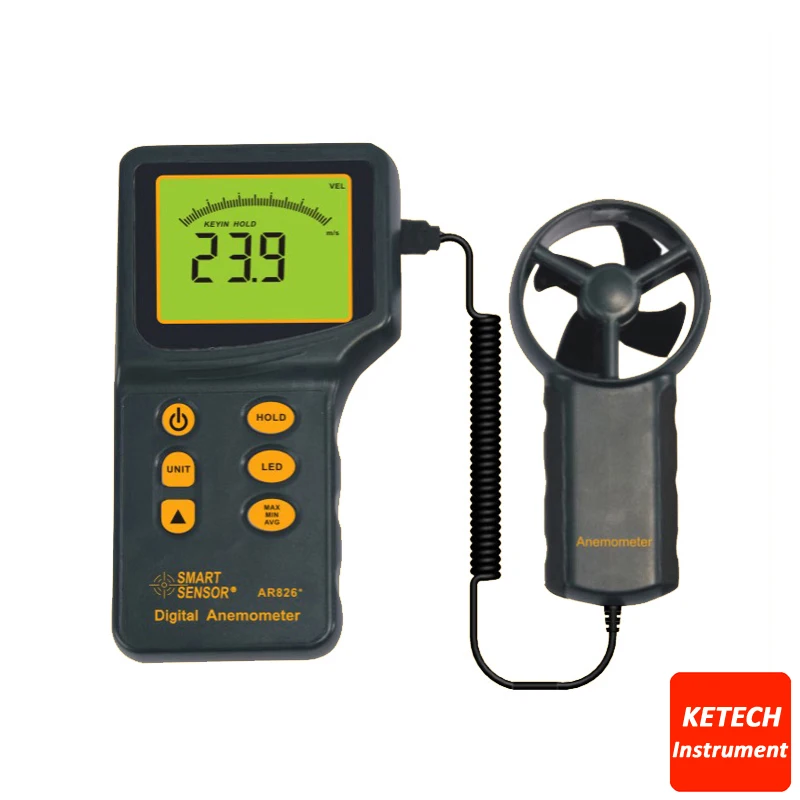 

Anemometer Air Flow Meter Wind Speed Gauge AR826